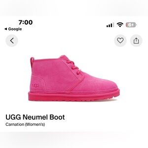 UGG Neumel Carnation Pink Boot
